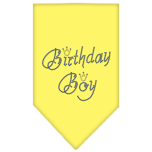 Birthday Boy Rhinestone Bandana Yellow Large